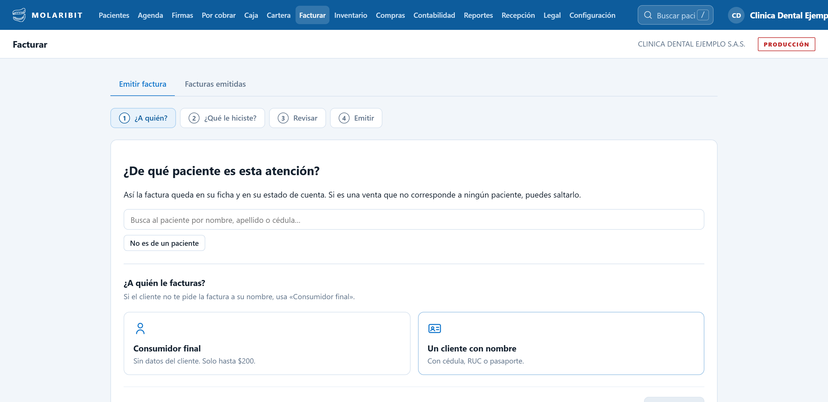 Emisión de comprobantes al SRI